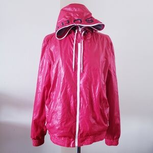 🏷Aeropostale Men's Lined Hooded Winbreaker - Red M